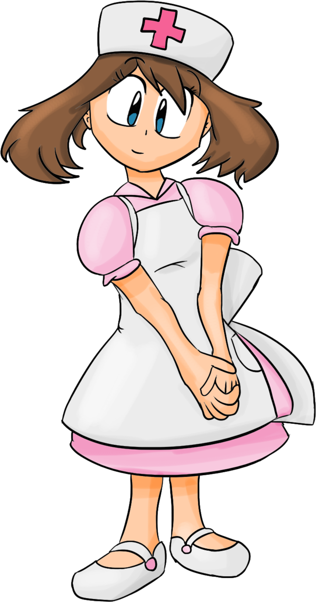Nurse Clipart Person - Nurse May On Pokemon (647x1233), Png Download