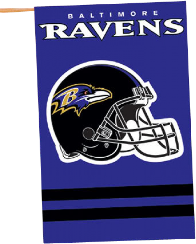 Nfl Baltimore Ravens Banner House Flag - Baltimore Ravens Banner Flag (728x992), Png Download