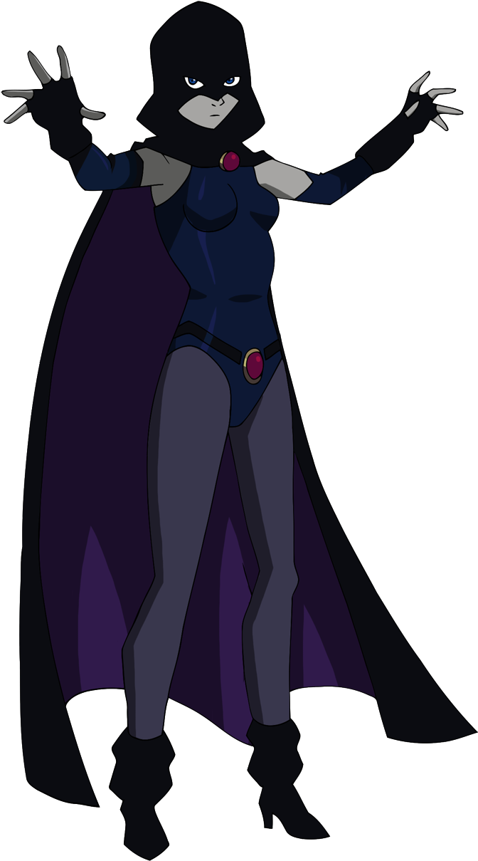 Justice League Vs Teen Titans Raven By Glee Chan-d9scajf - Raven Teen Titans 2016 (734x1244), Png Download