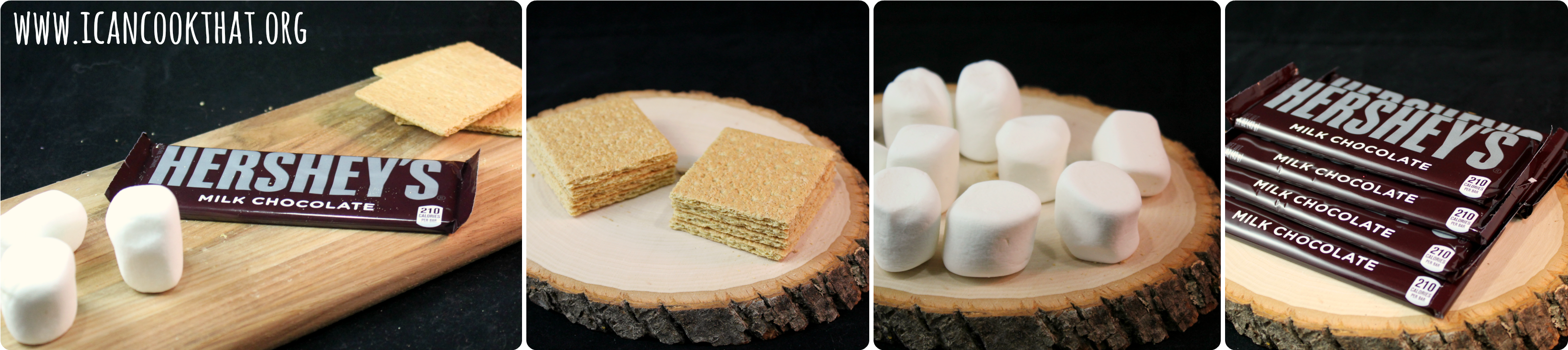 Smores Ingredients - S'more (3300x750), Png Download