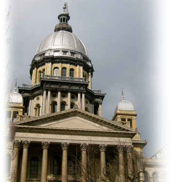 Springfield-il - Illinois State Capitol (350x375), Png Download