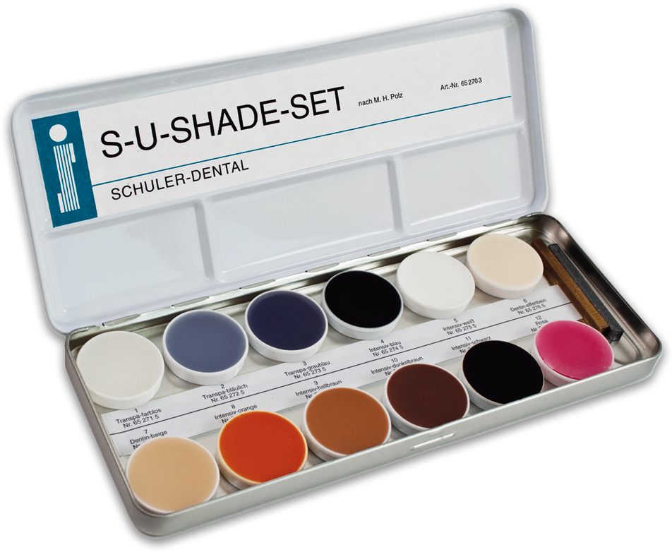 S U Shade Set For A Natural Design - Schuler Dental Wax (1208x830), Png Download