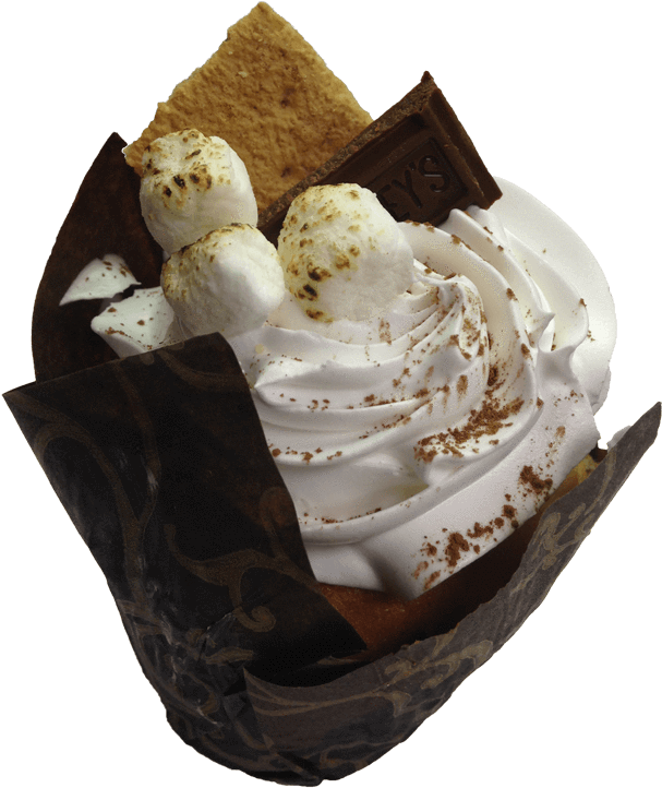 Smore' Cupcake - Cupcake (800x800), Png Download