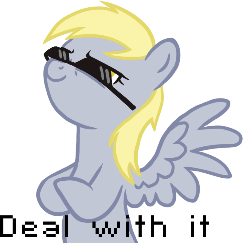 Free Deal With It Sunglasses Png - Derpy Hooves Deal (886x791), Png Download