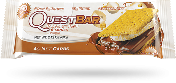 Quest Nutrition Quest Bar - Quest Nutrition Quest Protein Bars - S'mores - Single (566x268), Png Download