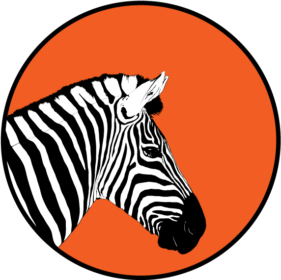 Zebra - Cheetah - Зебра Арт (580x579), Png Download