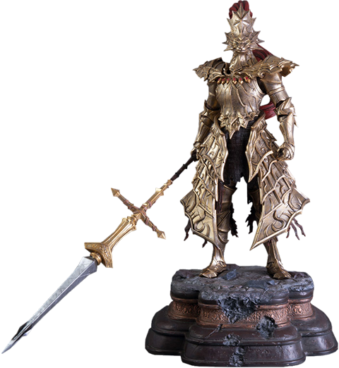 5" Dark Souls Statue Dragon Slayer Ornstein - Dark Souls 1 Ornstein (480x522), Png Download