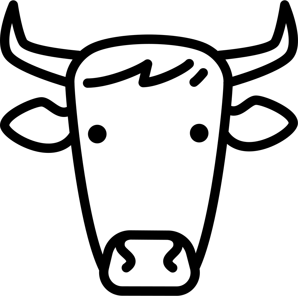 Cow Head - - Cow Head Png (980x972), Png Download