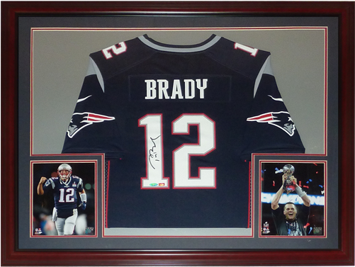Tom Brady Autographed New England Patriots - Tom Brady Autographed New England Patriots Nike Replica (500x500), Png Download
