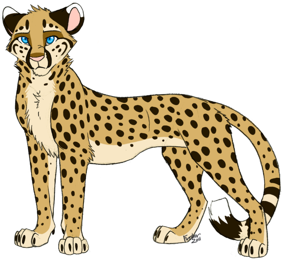 Leopard Print Png Transparent Leopard Print - Anime Cheetah (940x850), Png Download