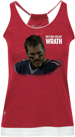 Tom Brady Feel My Wrath Juniors' Vintage Heathered - Gym Hair Don't Care Juniors' Vintage Heathered Tank (480x480), Png Download