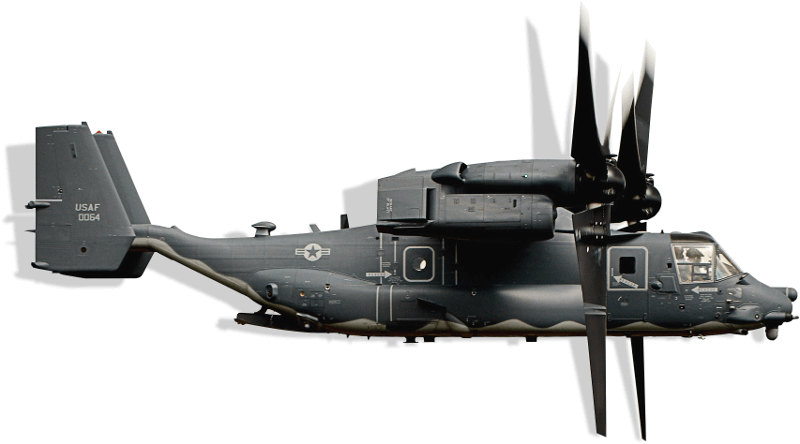 A 3d Osprey V-22 Helicopter Model - Tiltrotor (800x444), Png Download