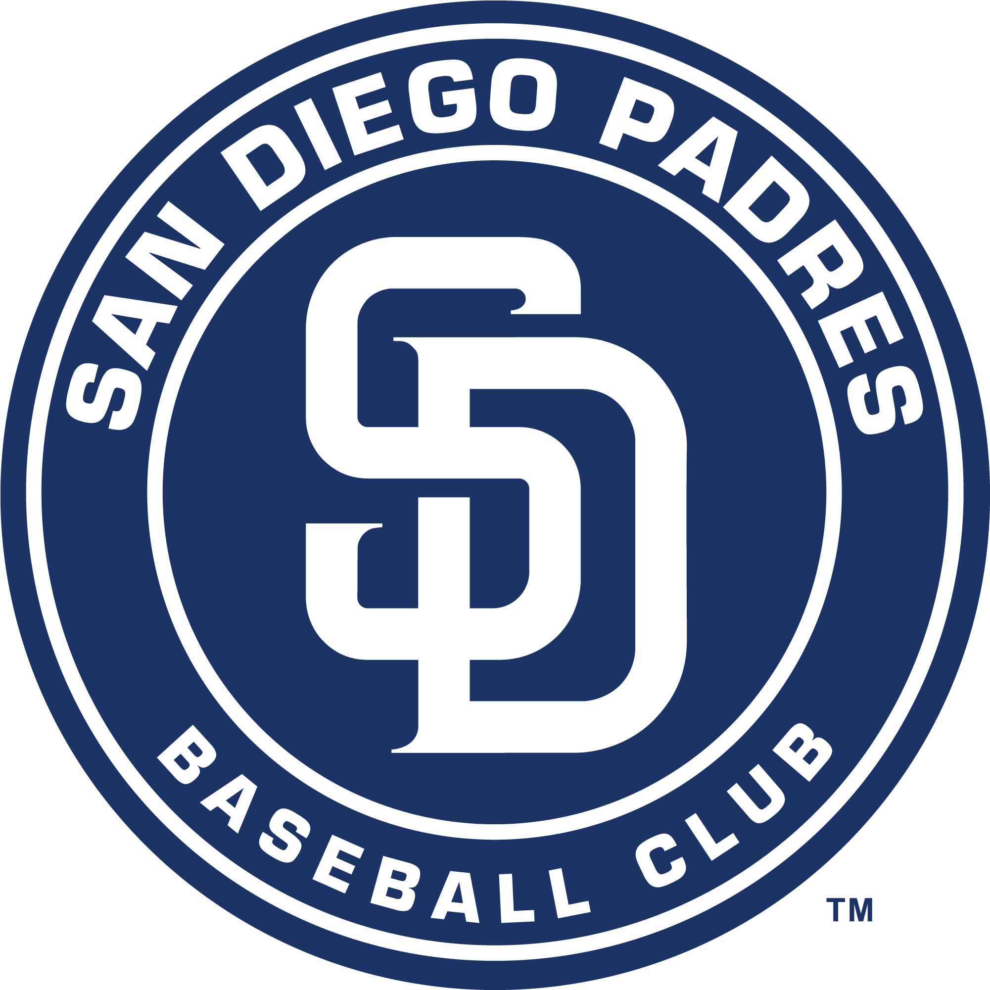 Magnet: San Diego Padres Circle Logo Steel, 4x4in. (600x600), Png Download
