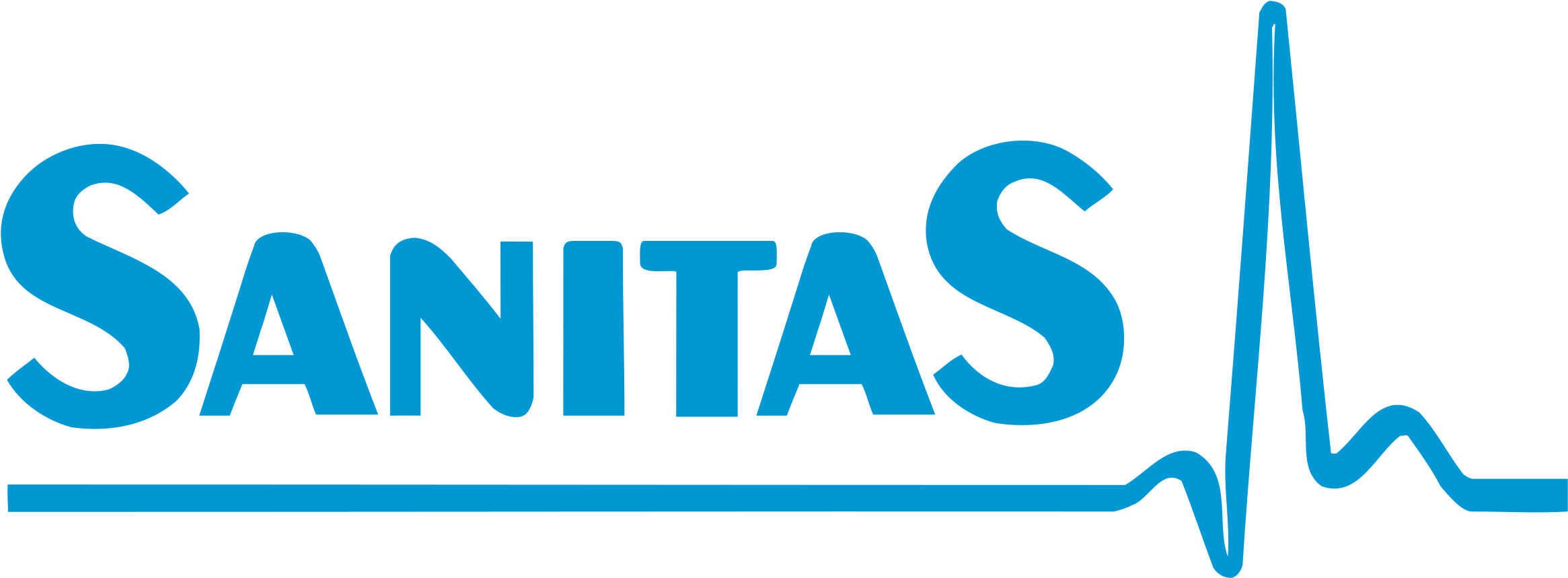 Sanitas Logo Png Transparent - Electric Blue (2400x2400), Png Download
