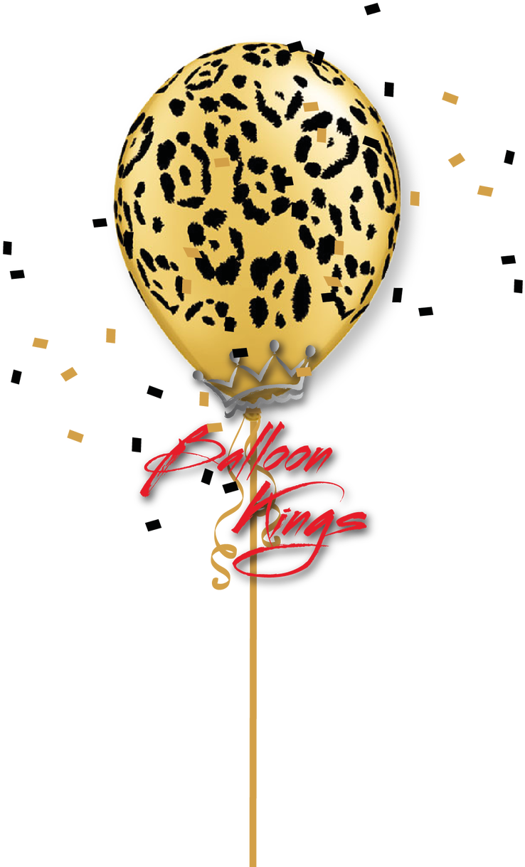 Cheetah Leopard Clip Art - 11" Jungle Assortment Latex Balloons 50 Count - Latex (1080x1280), Png Download