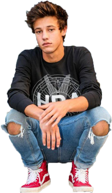 The Best Youtuber - Cameron Dallas Png (564x827), Png Download
