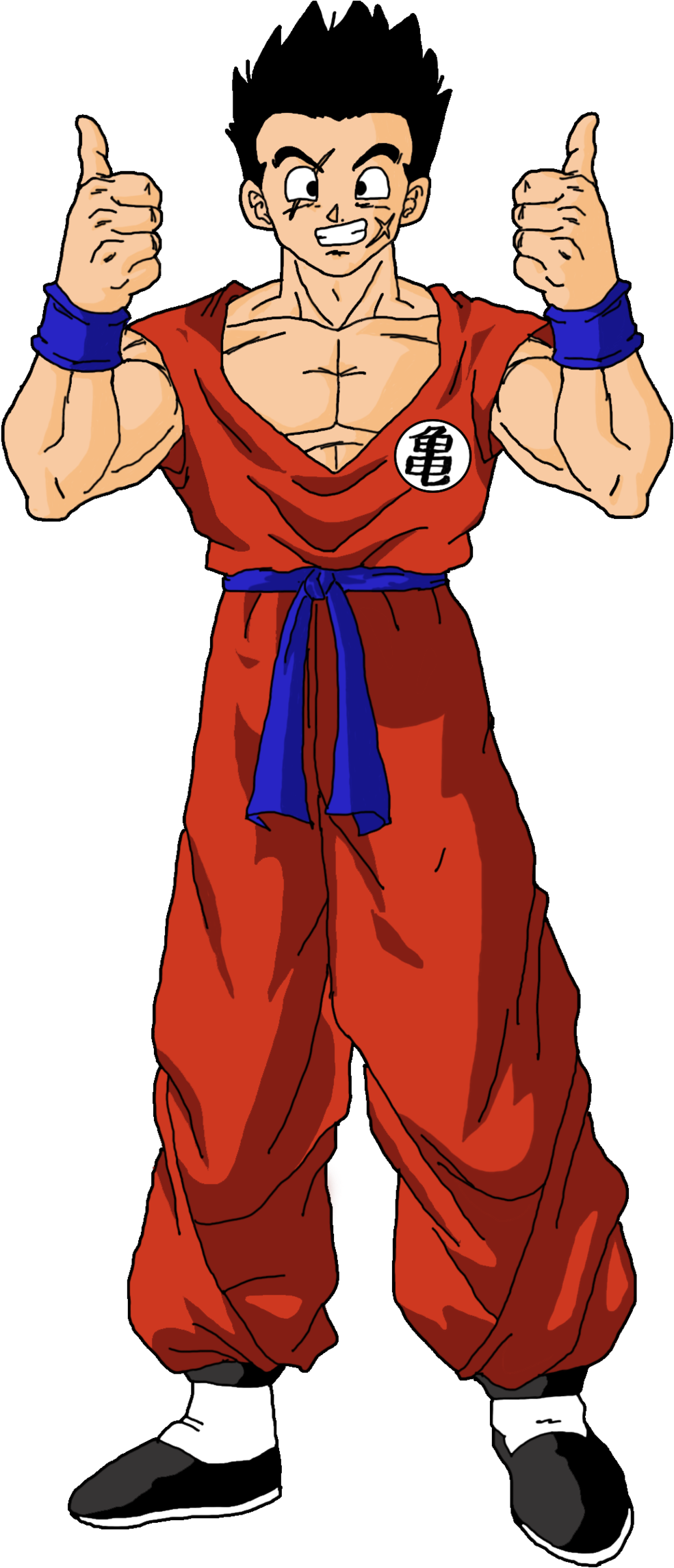 622kib, 1024x2305, Yamcha - Dragon Ball Z Yamcha Saga Cell (1024x2305), Png Download