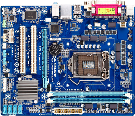 H61m-s2pv Micro Atx Motherboard - Gigabyte H61m-s2pv Motherboard - Socket 1155 (500x500), Png Download