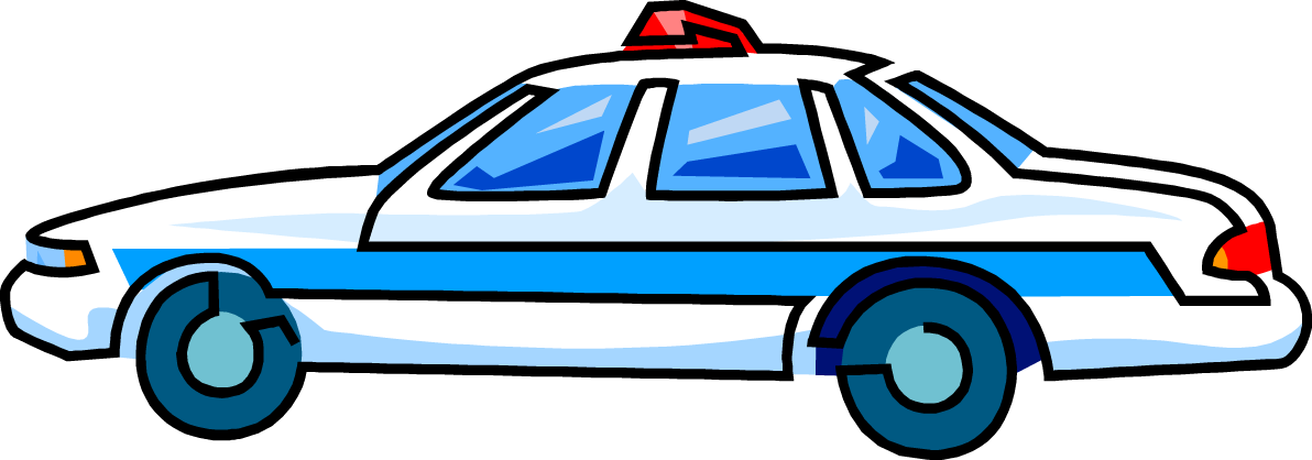 Police - Car - Clipart - Top - View - Police Car Officer Clipart (1192x418), Png Download