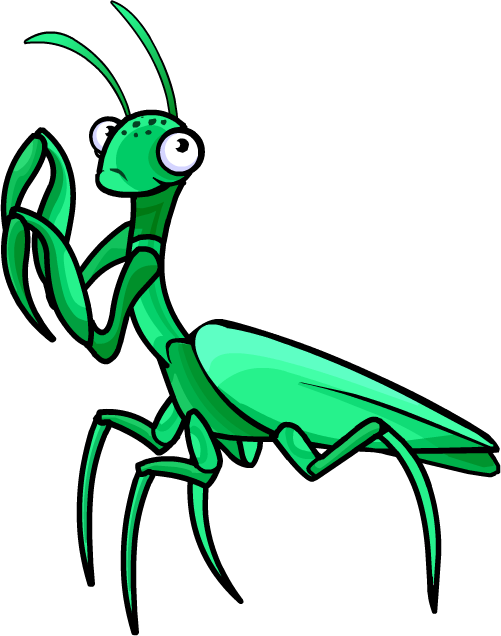 Norman Swarm Praying Mantis - Praying Mantis Clipart Transparent (501x636), Png Download