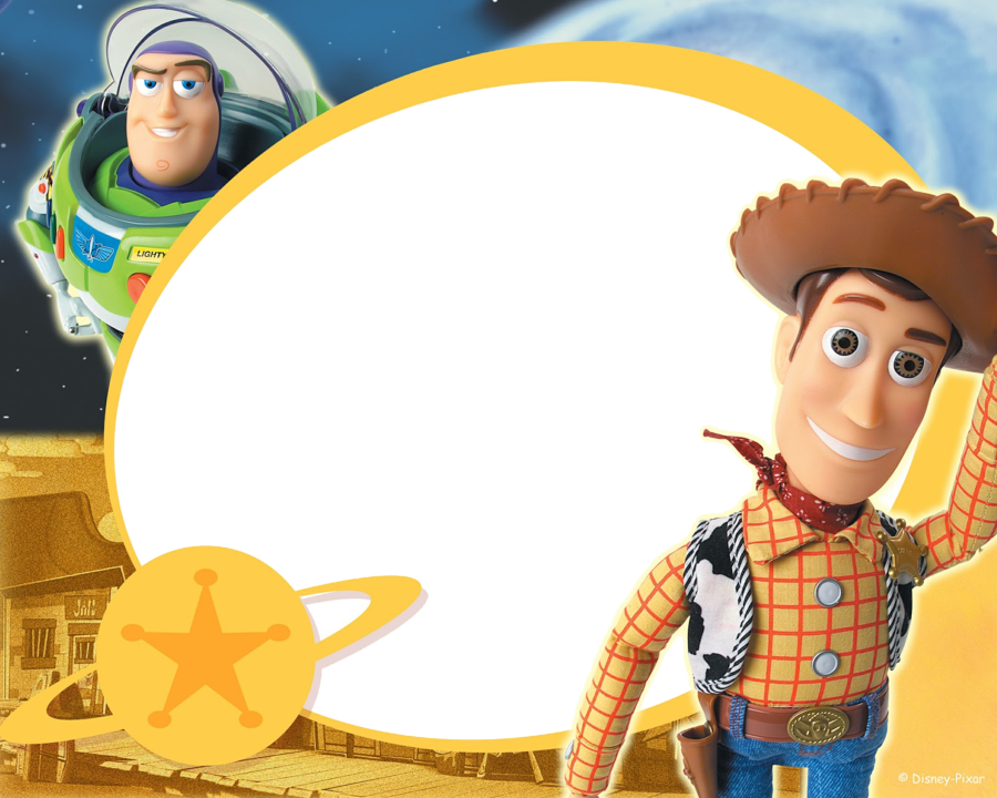 Marcos Para Fotos Toy Story (900x720), Png Download