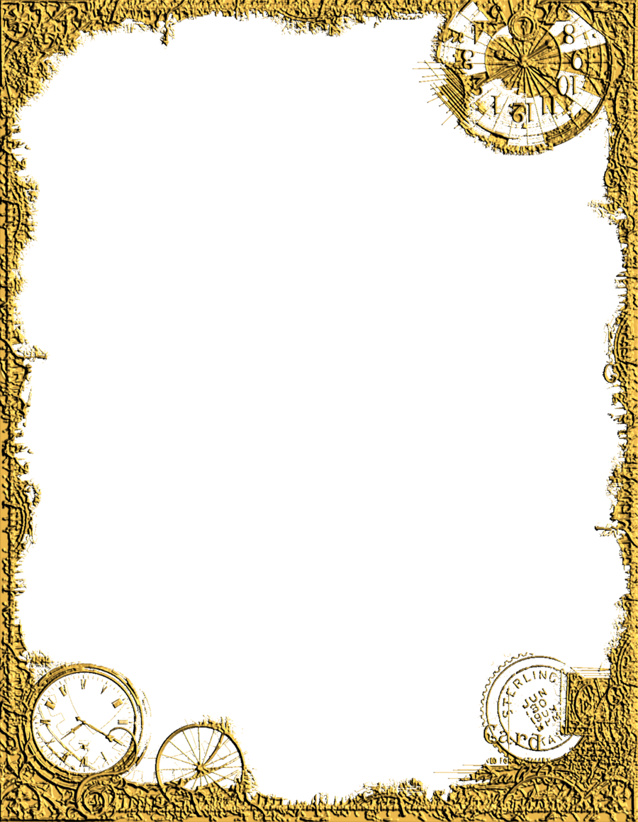 Corner Design Png - Gold Frame Clipart (900x1159), Png Download