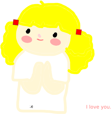 Girl Praying Clipart Png For Web (600x440), Png Download