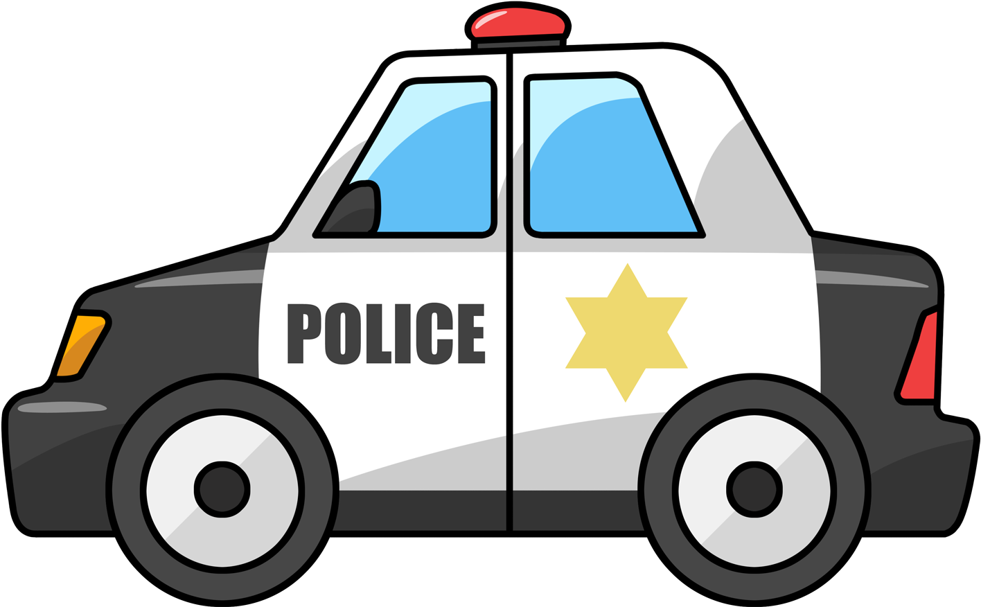 Police Car Clipart (1600x1200), Png Download