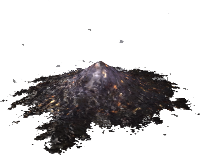 Pile Of Ashes Png - Stratovolcano (678x569), Png Download