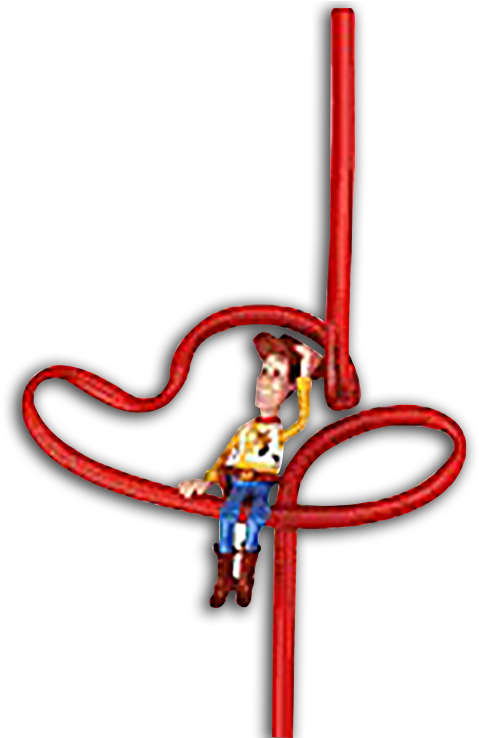 Toy Story Woody Toy Sipper Straw Disney Silly Straws - Sheriff Woody (500x737), Png Download
