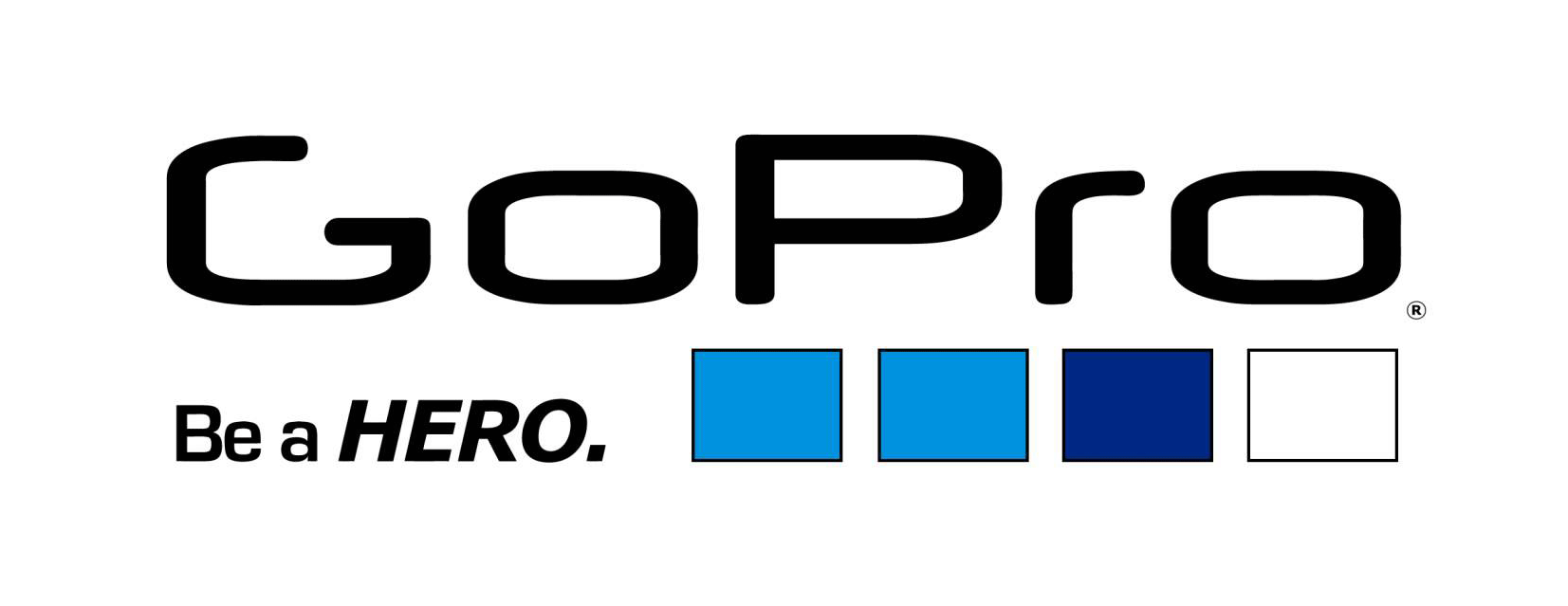 Lettering White Of Gopro Logo - Go Pro (1920x1080), Png Download