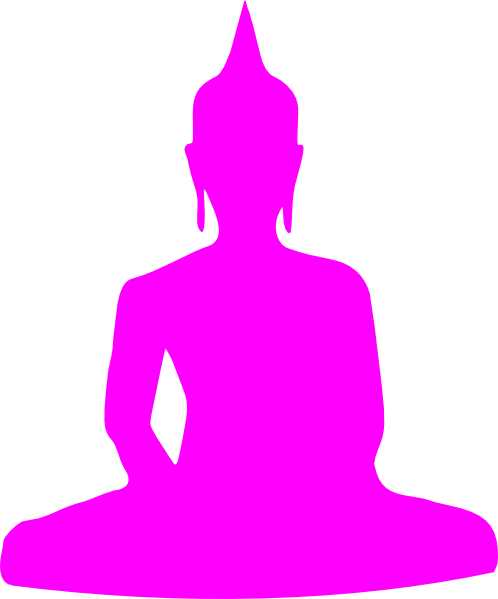 Pink Buddha 3 Svg Clip Arts 498 X 599 Px (498x599), Png Download