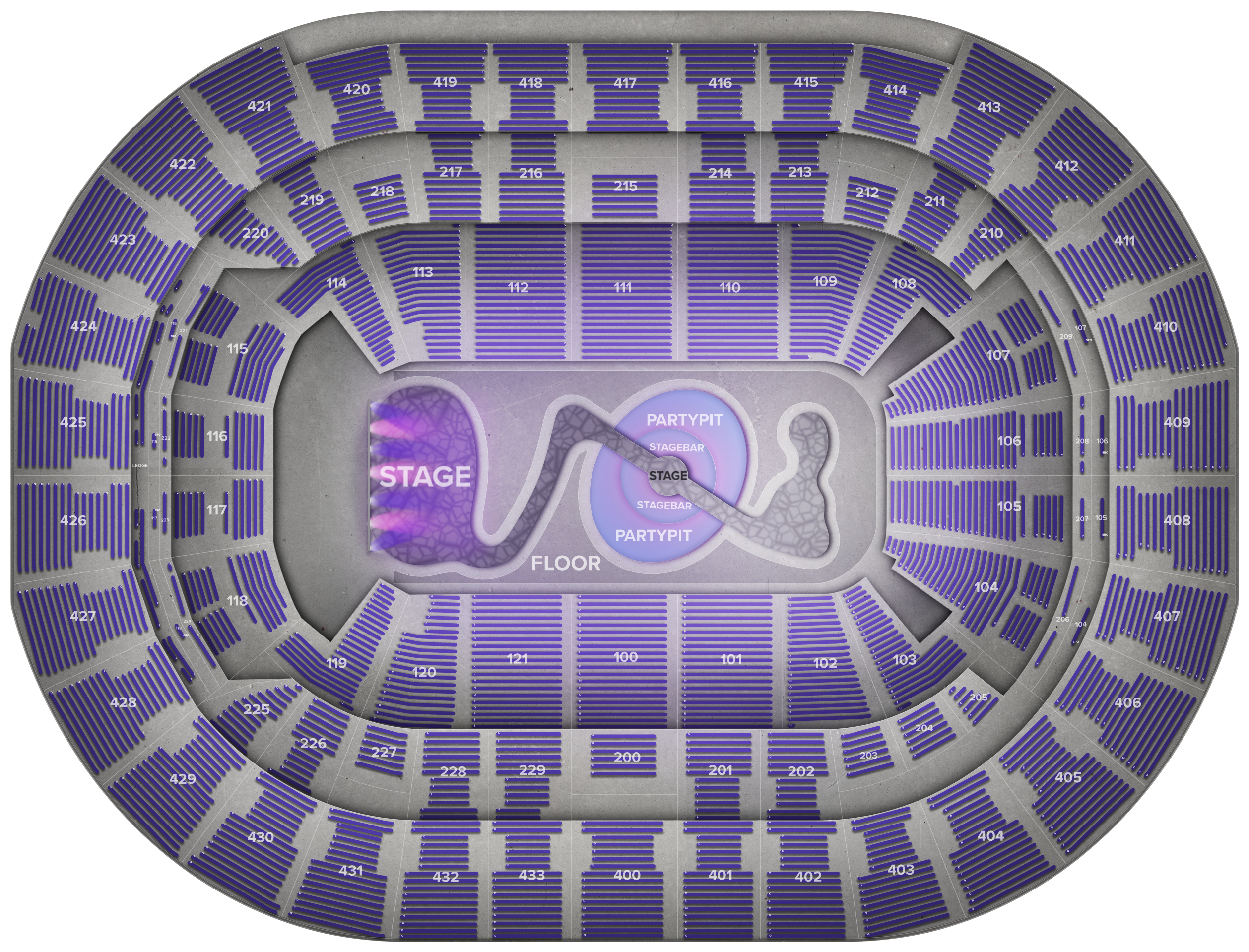 Capital One Arena Section 418 Row L (2560x1936), Png Download