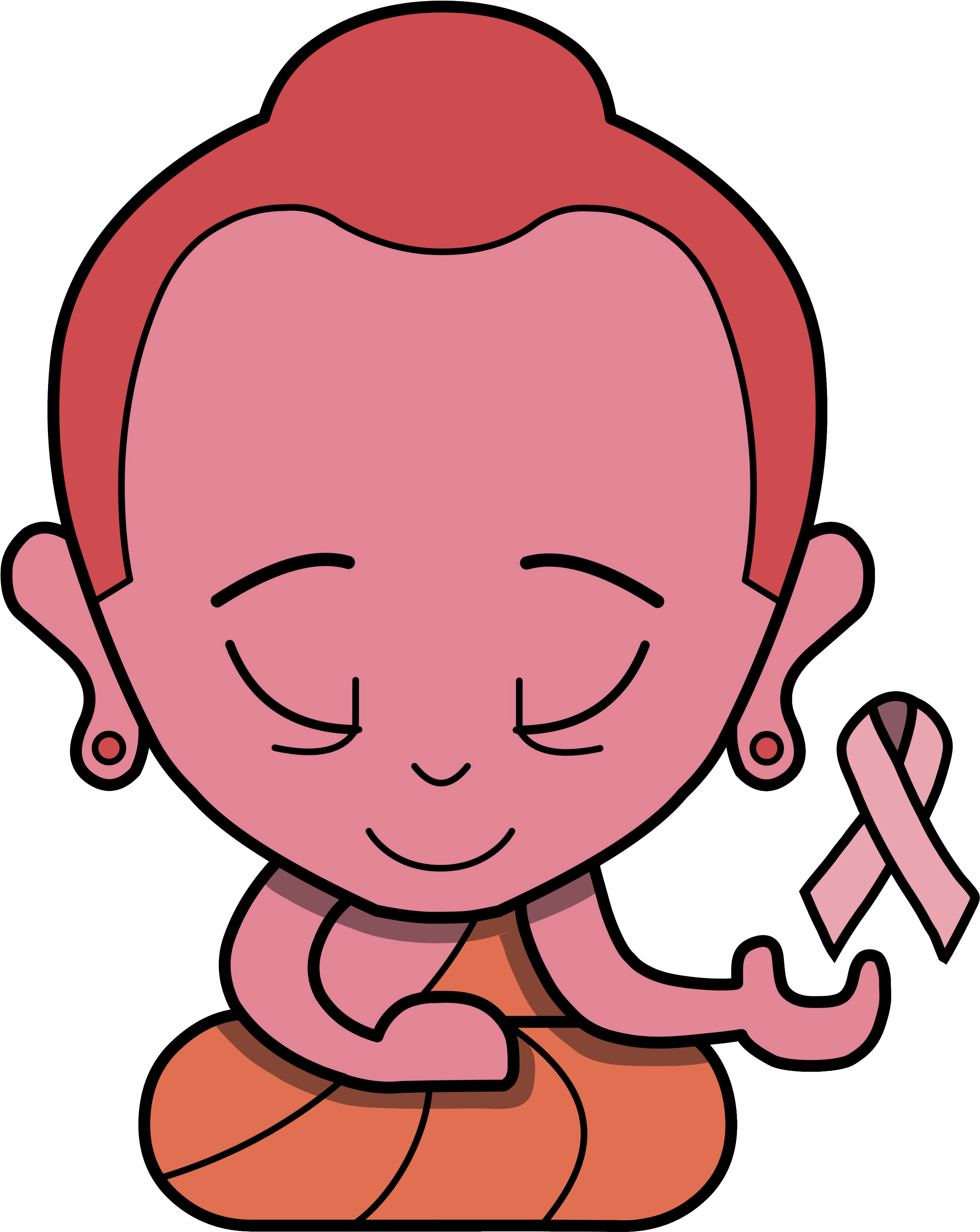 Meet Breastcancerbuddha This Project Is Very Near And (3013x3887), Png Download