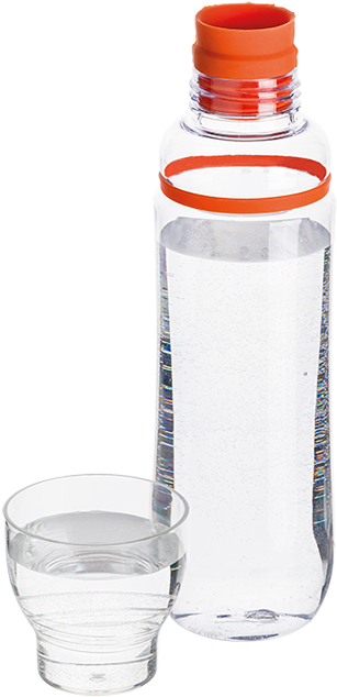 750ml Water Bottle With Cup Bw7288 - Water (700x700), Png Download