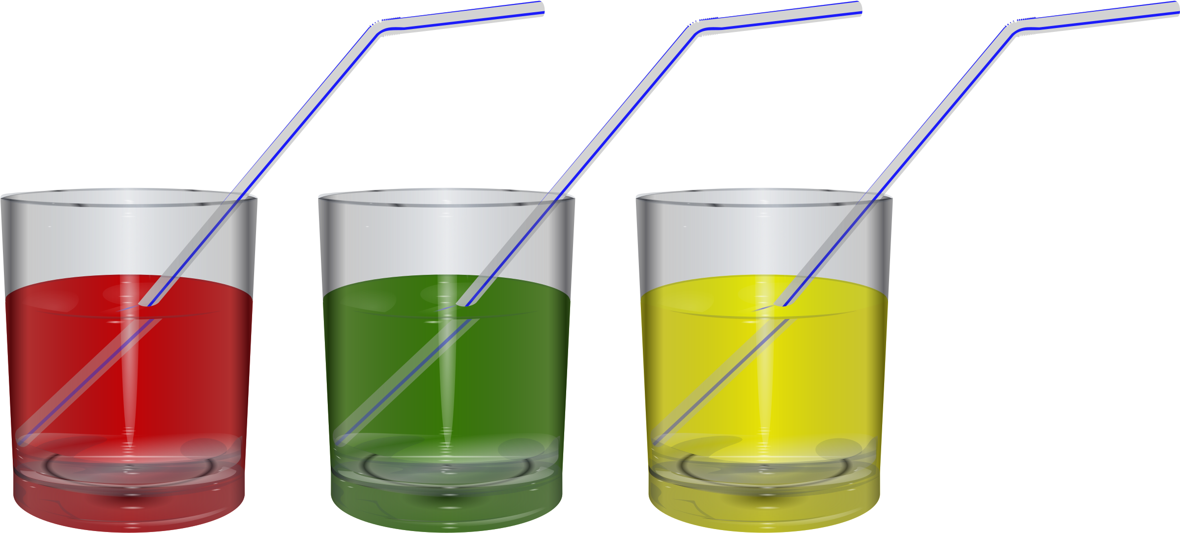 Juice Clipart Glass Water - Drinking Glass Clipart Png (2400x1125), Png Download
