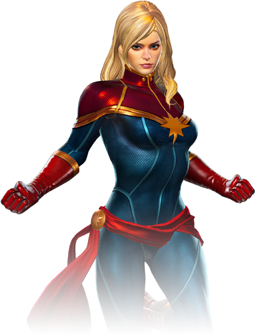Captain Marvel - Marvel Vs Capcom Infinite Captain Marvel (535x708), Png Download