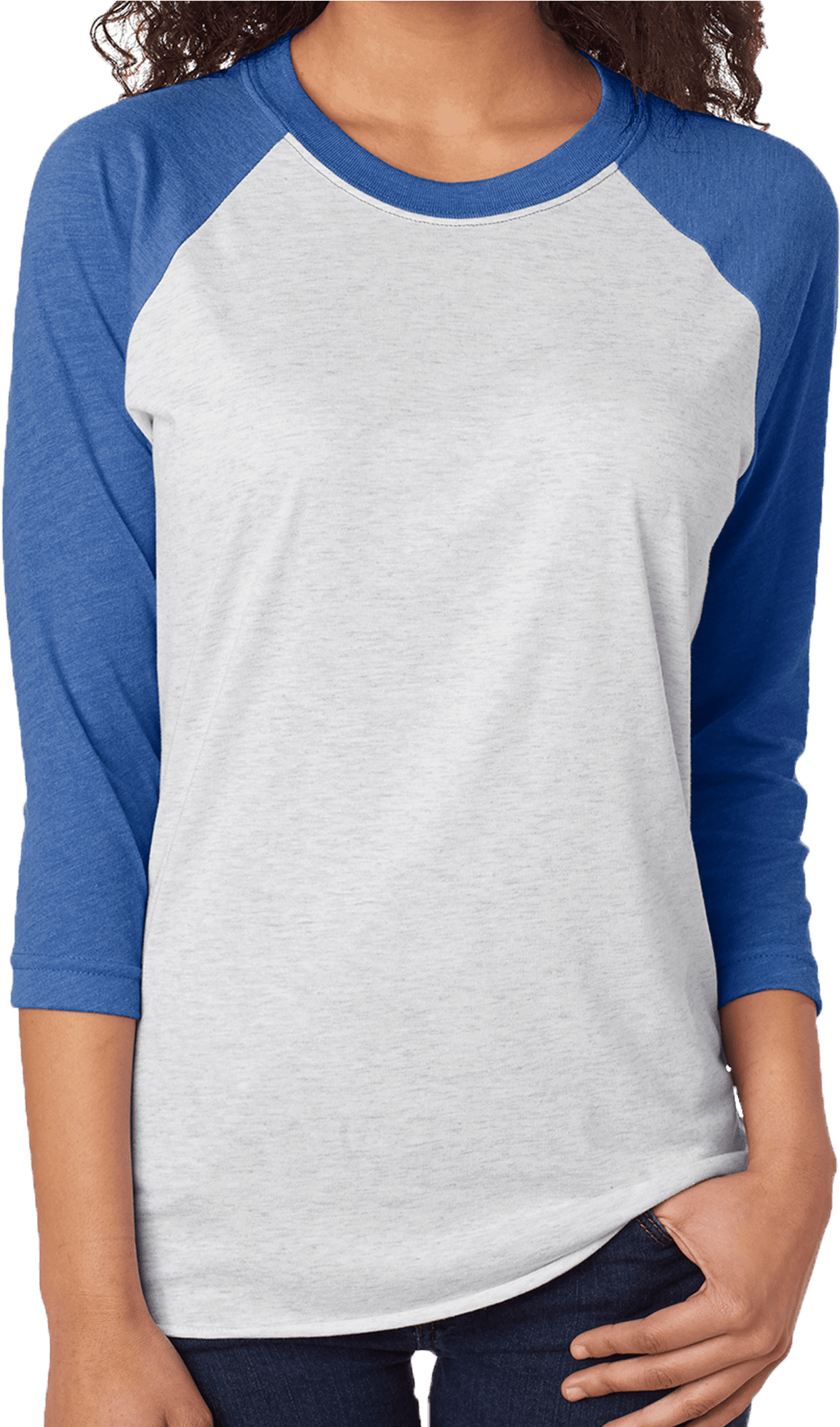 Watercolor Steer Tri-blend Unisex 3/4 Raglan - Kstate Shirts (1334x2000), Png Download