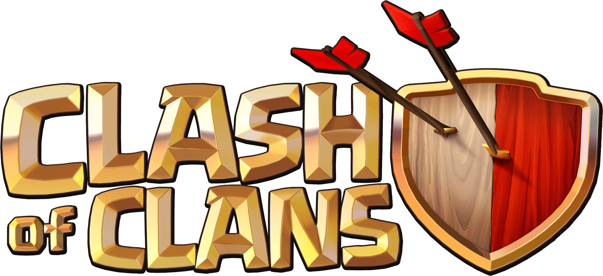 Clash Of Clans Logo - Clash Of Clans Logotipo (2027x931), Png Download