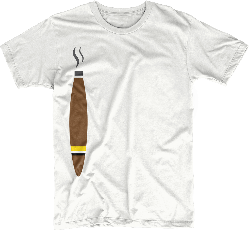 Cuban Cigar T-shirt - Shirt (1000x924), Png Download