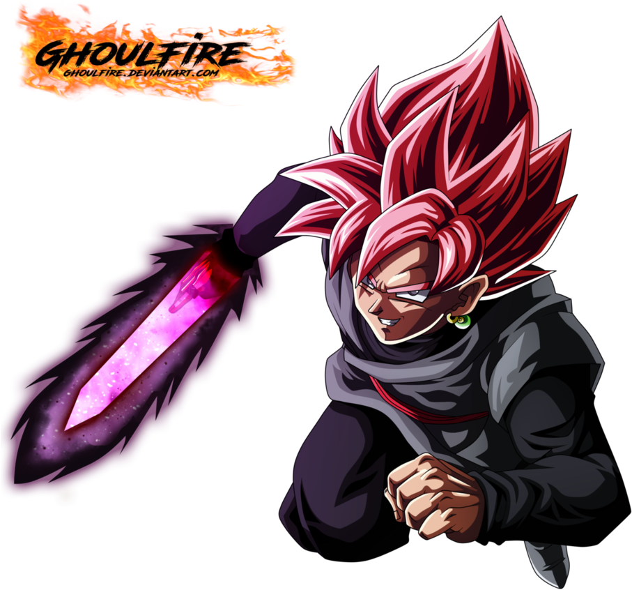 Black Goku Super Saiyan Rose By Ghoulfire - Goku Black Rose Dokkan Battle (919x869), Png Download