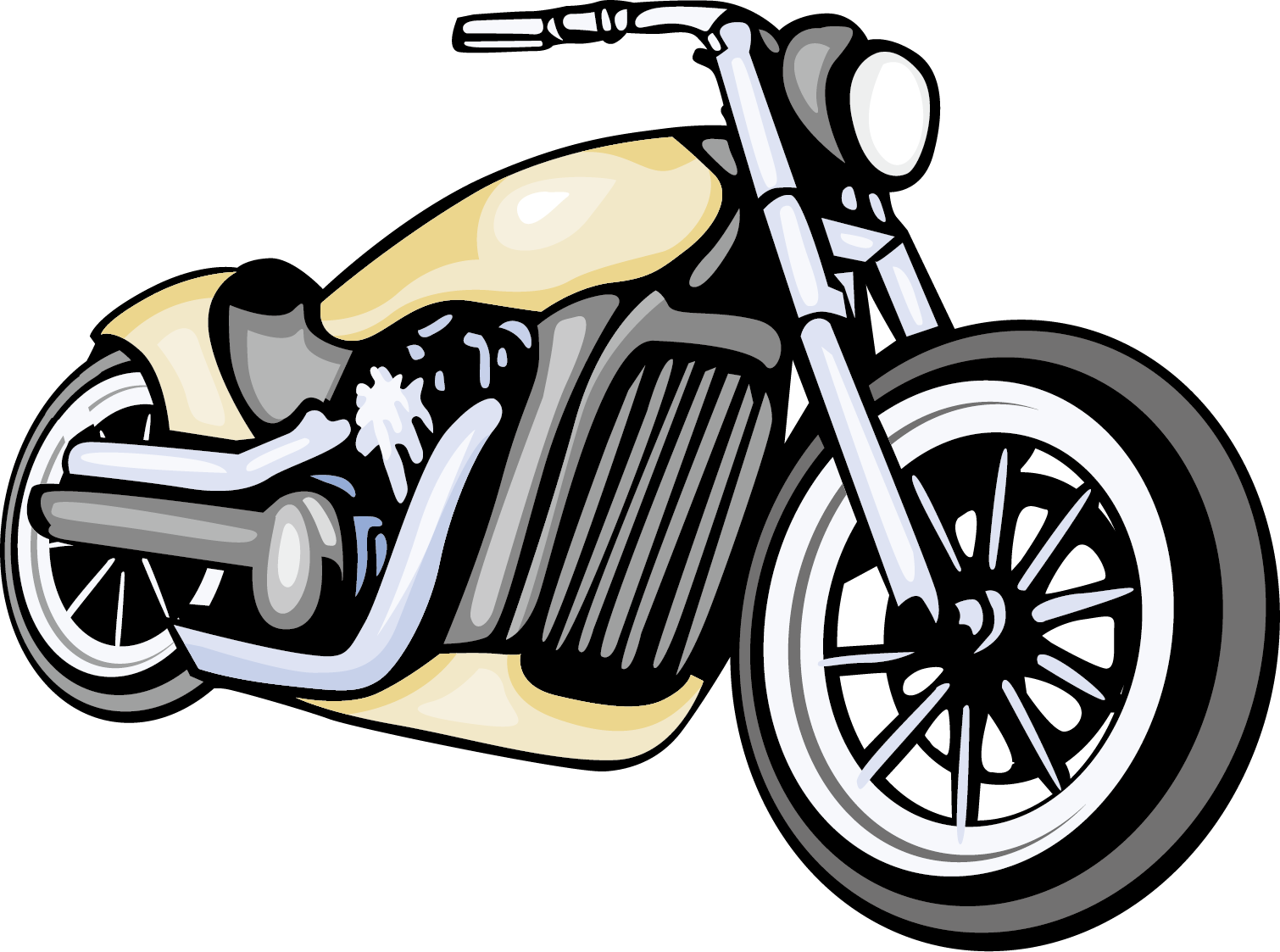 Motorcycle Helmet Honda Harley Davidson Clip Art - Harley Motorcycle Vector Png (1510x1123), Png Download