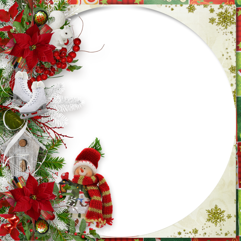 The Joy Of Christmas - Frame Christmas Frame Png (800x800), Png Download