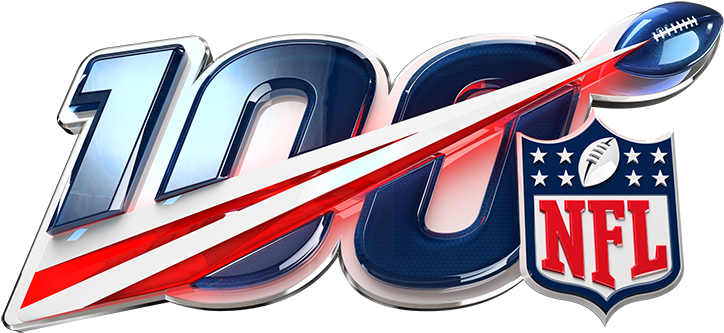 Nfl100 3d - Nfl 100th Season Logo (786x392), Png Download