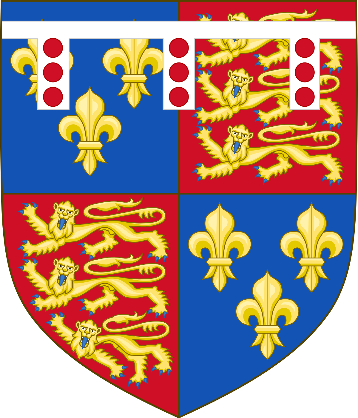 Richard Duke Of York Coat Of Arms (1200x1399), Png Download
