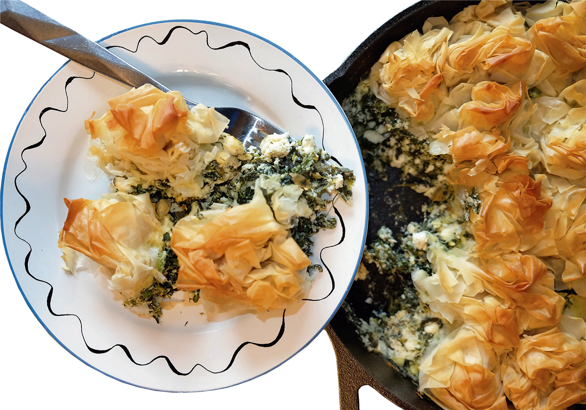 Skillet Spanakopita - One-pan Wonders: Dutch-oven Dinners, Sheet-pan Suppers, (1140x798), Png Download