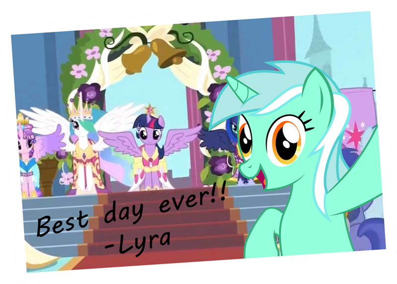 Princess Cadence,twilight Sparkle,lyra Heartstrings,princess - My Little Pony 3 Season (800x572), Png Download