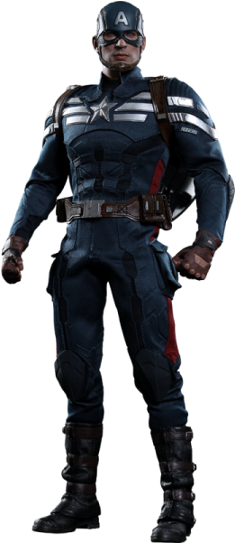 Hot Toys Captain America In His Stealth S - Captain America: Strike Suit Version: The Winter Soldier: (600x600), Png Download
