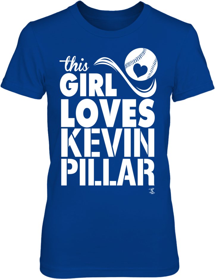 This Girl Loves Kevin Pillar T Shirt - Love Tcu (1000x1000), Png Download