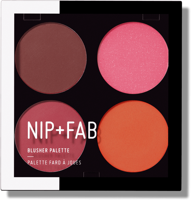 Blusher Palette Blushed Brights - Nip Fab Blush Palette (1000x1000), Png Download